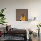 Cool Cat in Summer Shirt Wood Wall Art Gallery Image 2