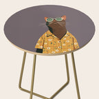 Cool Cat in Summer Shirt Side Table Gallery Image 2