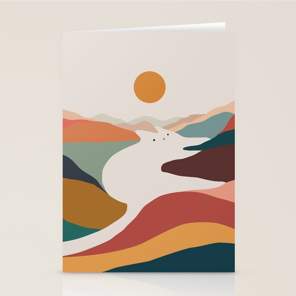 Cat Landscape 190 Stationery Card Gallery Image 1