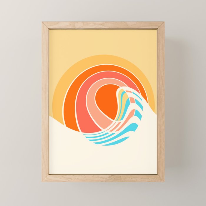 Sun Surf Mini Art Print Gallery Image 1