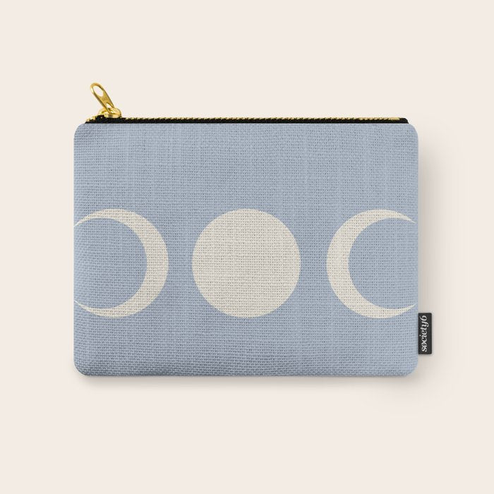 Moon Minimalism - Blue Carry All Pouch Gallery Image 1