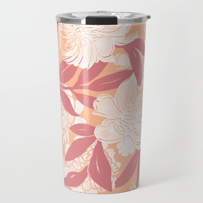 Modern floral blooms PF2 Travel Mug Gallery Image 1
