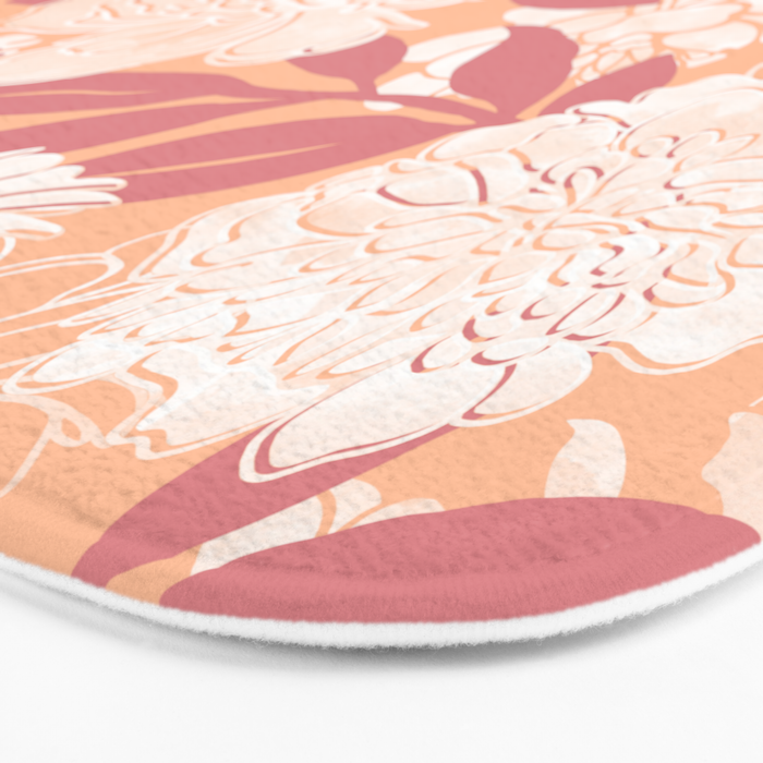 Modern floral blooms PF2 Bath Mat Gallery Image 3