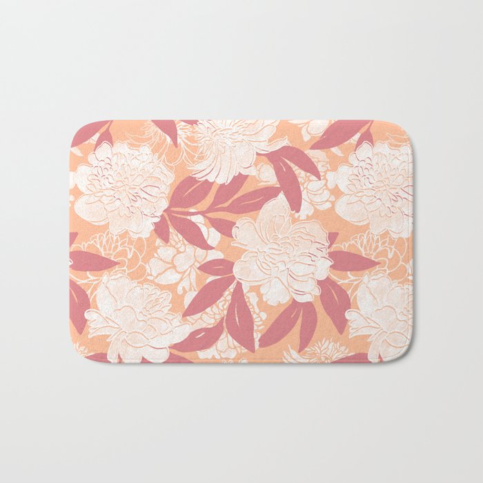 Modern floral blooms PF2 Bath Mat Gallery Image 1