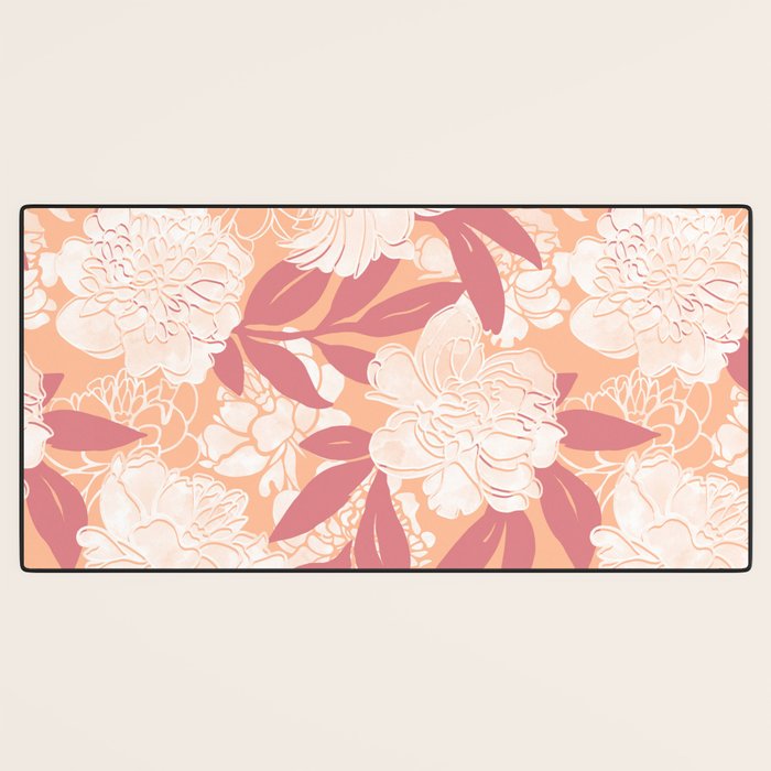 Modern floral blooms PF2 Desk Mat Gallery Image 3