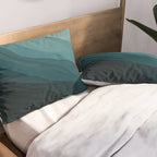 Waves Into The Depths | Wave Texture Design Pillow Sham Gallery Image 2