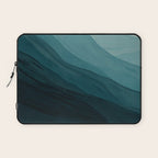 Waves Into The Depths | Wave Texture Design Laptop Sleeve Gallery Image 1