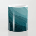 Waves Into The Depths | Wave Texture Design Coffee Mug Gallery Image 4