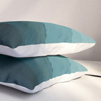 Waves Into The Depths | Wave Texture Design Pillow Sham Gallery Image 3
