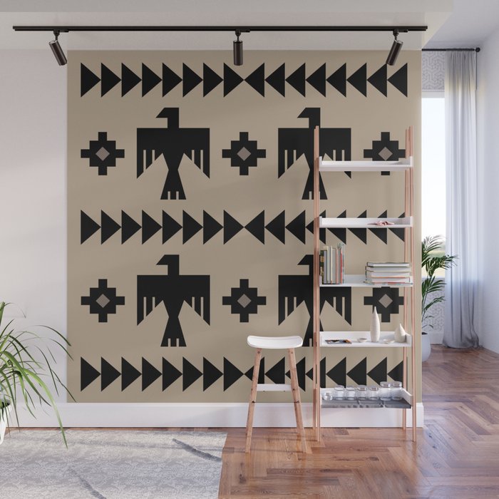 Southwestern Eagle and Arrow Pattern 125 Wall Mural Gallery Image 1