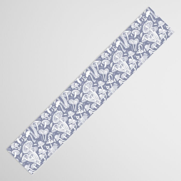 Delicious Autumn botanical poison IV // blue grey background Table Runner Gallery Image 3
