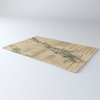 Vintage Map of Lake Champlain & Lake George (1776) Rug Gallery Image 3