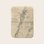 Vintage Map of Lake Champlain & Lake George (1776) Bath Mat Gallery Image 1