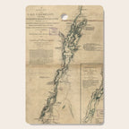 Vintage Map of Lake Champlain & Lake George (1776) Cutting Board Gallery Image 1
