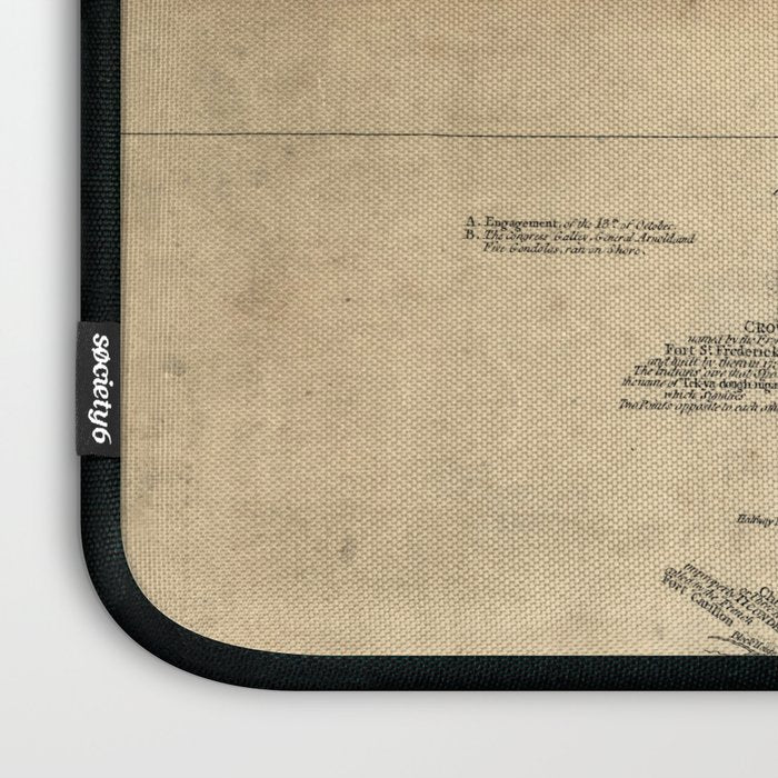 Vintage Map of Lake Champlain & Lake George (1776) Laptop Sleeve Gallery Image 3
