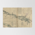 Vintage Map of Lake Champlain & Lake George (1776) Rug Gallery Image 2