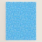 Colorful abstract fun line doodle art pattern Jigsaw Puzzle Gallery Image 1