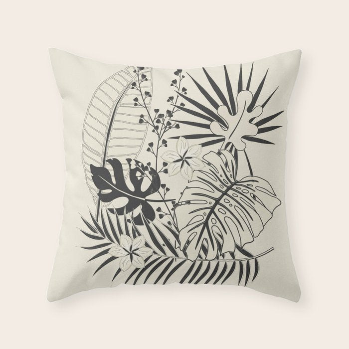 Minimal Botanica 2 Throw Pillow Gallery Image 6