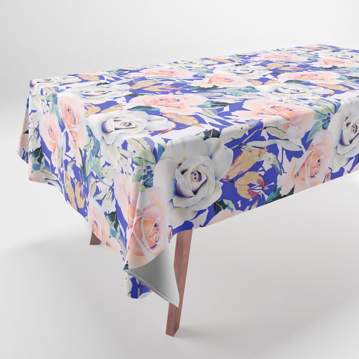 Modern Vibrant Flowery Garden B Tablecloth Gallery Image 1