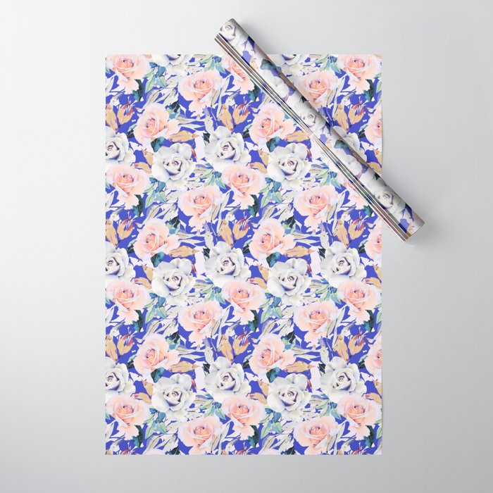 Modern Vibrant Flowery Garden B Wrapping Paper Gallery Image 1