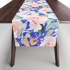 Modern Vibrant Flowery Garden B Table Runner Gallery Image 1