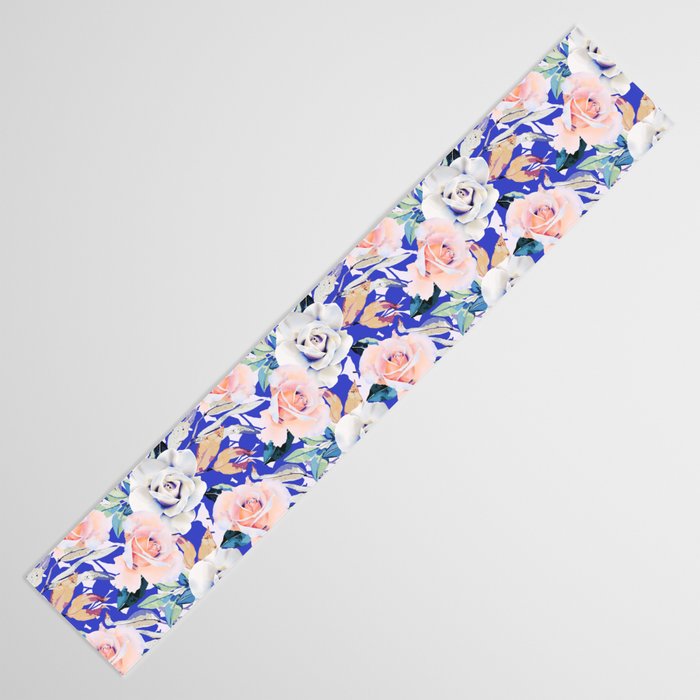 Modern Vibrant Flowery Garden B Table Runner Gallery Image 3