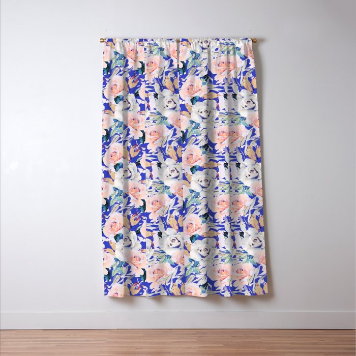 Modern Vibrant Flowery Garden B Window Curtain Gallery Image 3
