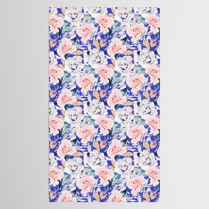 Modern Vibrant Flowery Garden B Tablecloth Gallery Image 2