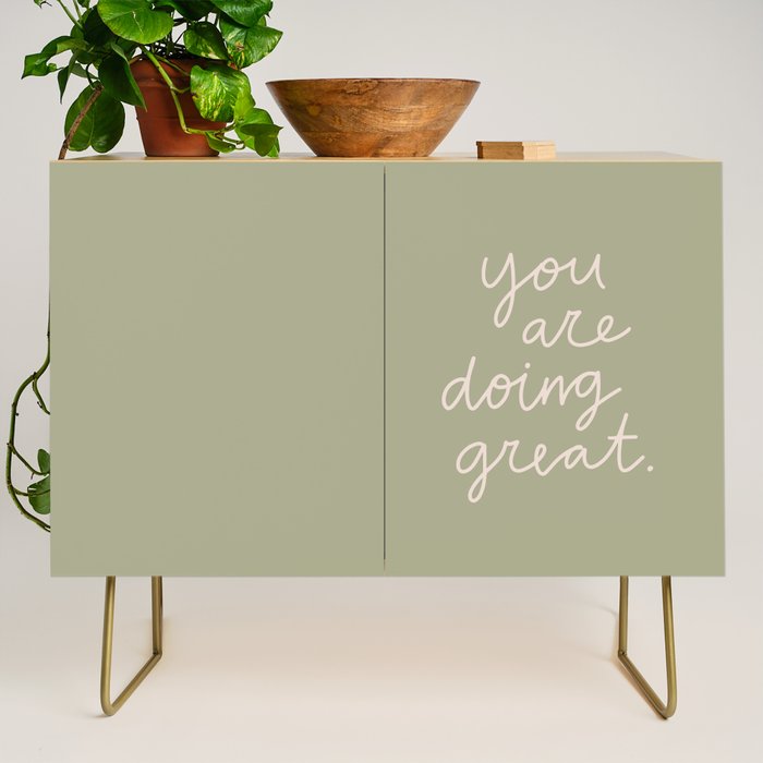 You Are Doing Great Sage Green Credenza Gallery Image 1