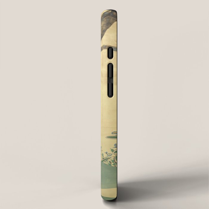 Maple Tree Japanese Edo Period Six-Panel Gold Leaf Screen iPhone Case Gallery Image 2