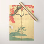 Maple Tree Japanese Edo Period Six-Panel Gold Leaf Screen Wrapping Paper Gallery Image 1