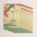 Maple Tree Japanese Edo Period Six-Panel Gold Leaf Screen Wrapping Paper Gallery Image 3