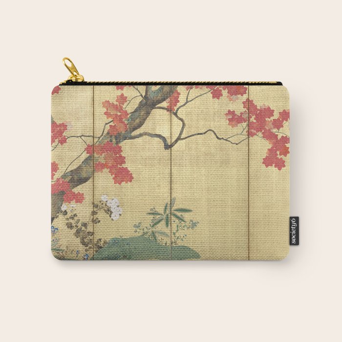 Maple Tree Japanese Edo Period Six-Panel Gold Leaf Screen Carry All Pouch Gallery Image 1