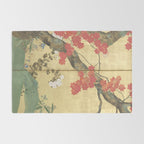 Maple Tree Japanese Edo Period Six-Panel Gold Leaf Screen Rug Gallery Image 2