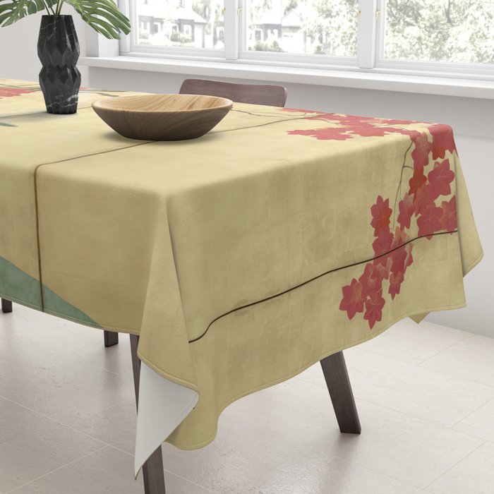 Maple Tree Japanese Edo Period Six-Panel Gold Leaf Screen Tablecloth Gallery Image 3