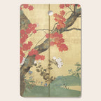 Maple Tree Japanese Edo Period Six-Panel Gold Leaf Screen Cutting Board Gallery Image 1