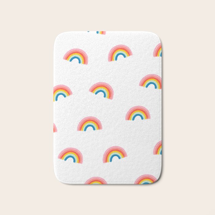 Happy Rainbow Bath Mat Gallery Image 1