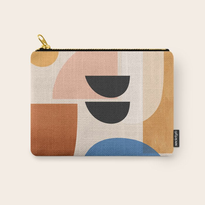 Abstract Minimal Shapes 52 Carry All Pouch Gallery Image 1