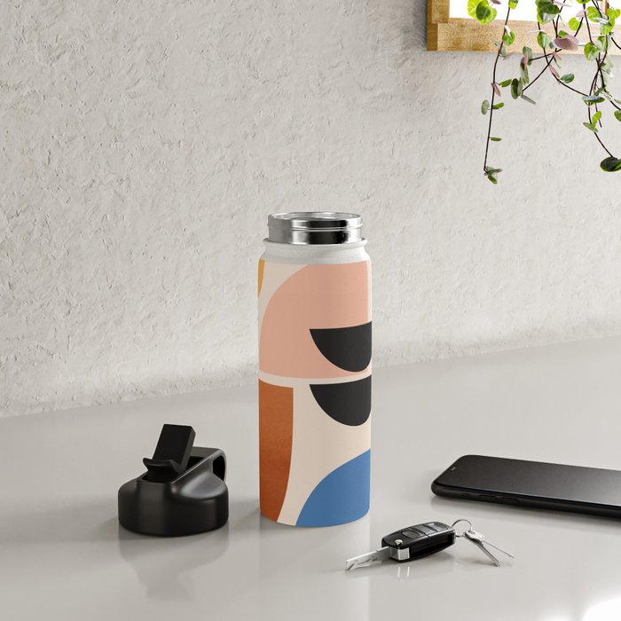 Abstract Minimal Shapes 52 Water Bottle Gallery Image 4