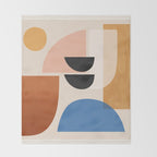 Abstract Minimal Shapes 52 Throw Blanket Gallery Image 2