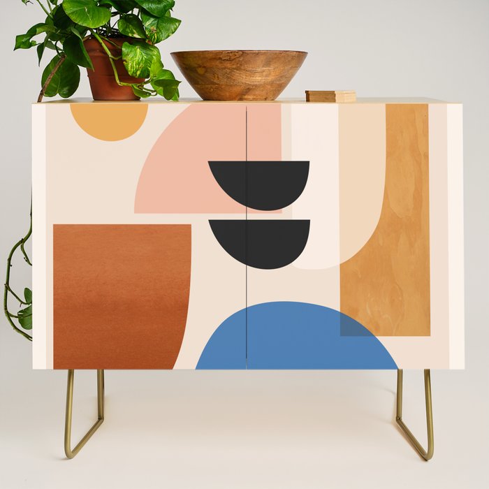 Abstract Minimal Shapes 52 Credenza Gallery Image 1
