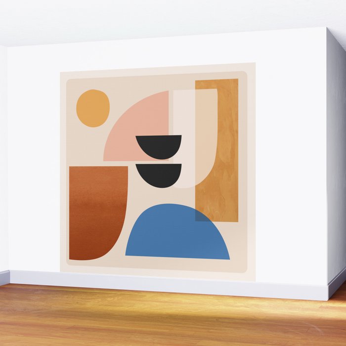 Abstract Minimal Shapes 52 Wall Mural Gallery Image 2
