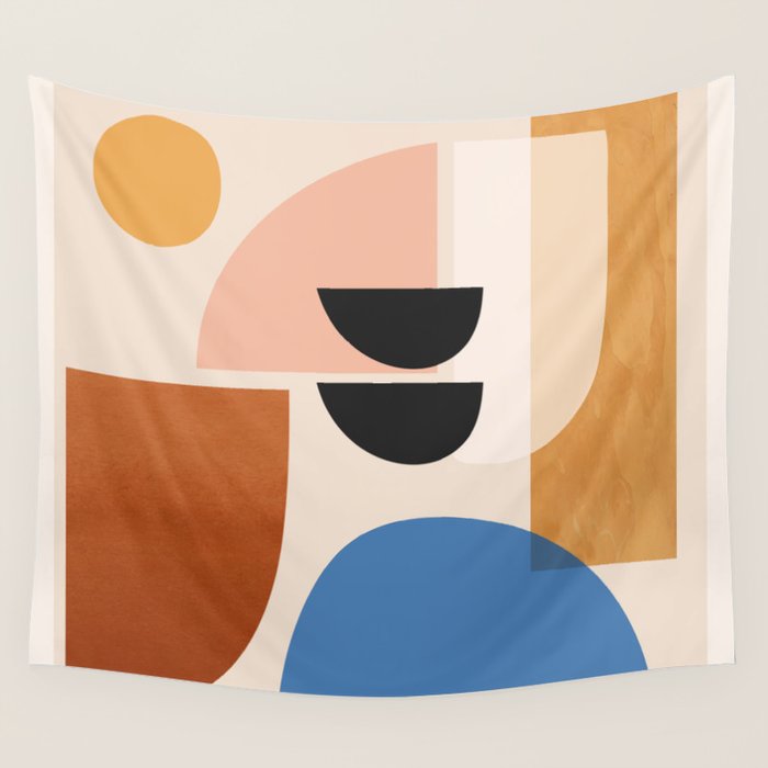 Abstract Minimal Shapes 52 Wall Tapestry Gallery Image 1