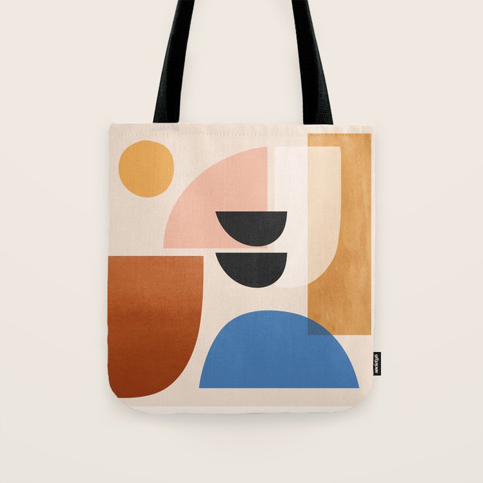 Abstract Minimal Shapes 52 Tote Bag Gallery Image 1