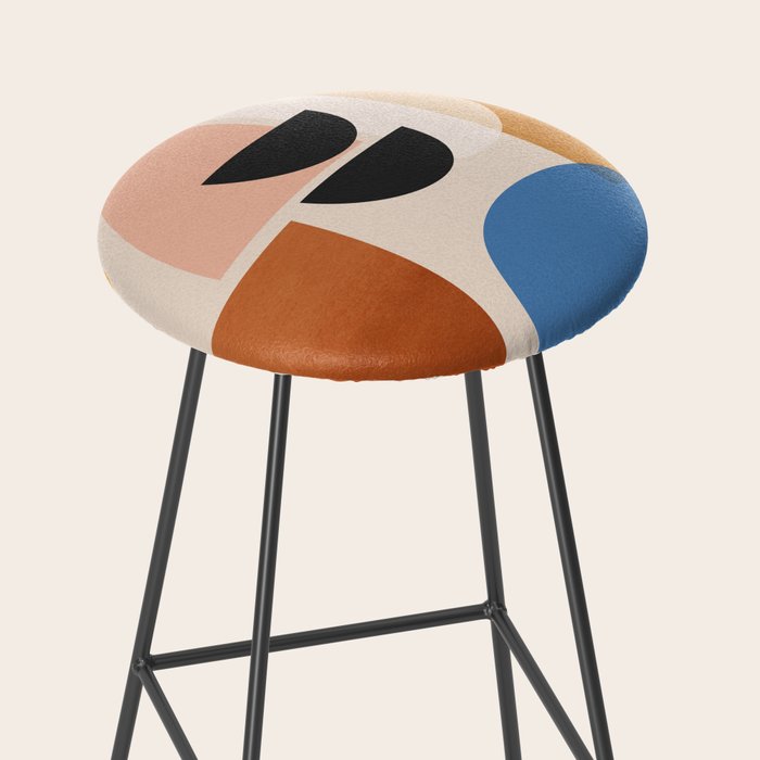 Abstract Minimal Shapes 52 Stool Gallery Image 2