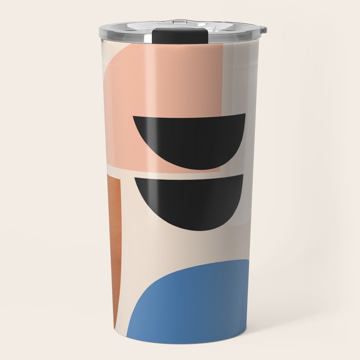 Abstract Minimal Shapes 52 Travel Mug Gallery Image 1