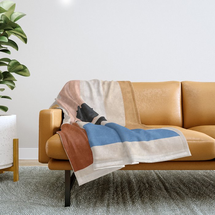 Abstract Minimal Shapes 52 Throw Blanket Gallery Image 1