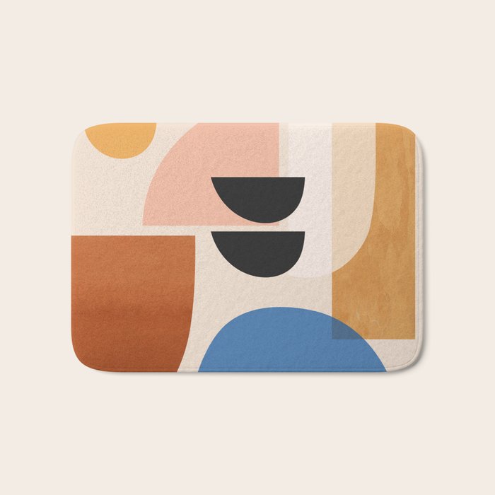 Abstract Minimal Shapes 52 Bath Mat Gallery Image 1