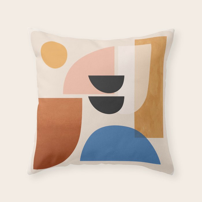 Abstract Minimal Shapes 52 Throw Pillow Gallery Image 6