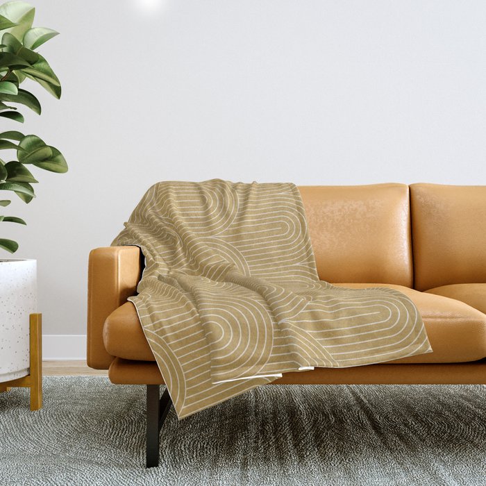 Art Deco Arch Pattern XLVI Throw Blanket Gallery Image 1
